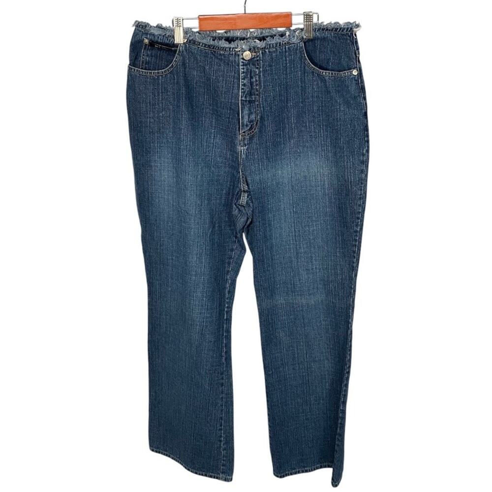 Mountain Lake Jean Company Raw Edge Womens 14 Jeans Flare 100% Cotton 80's